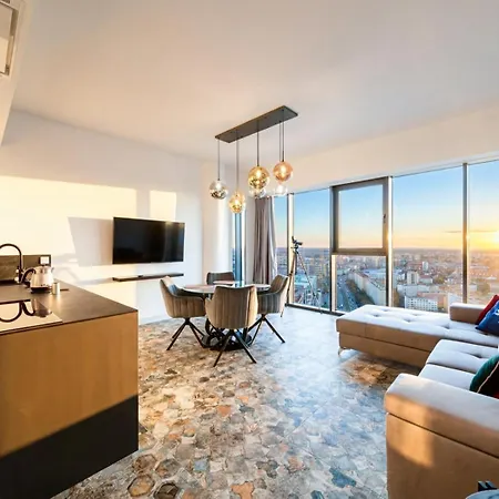 Lägenhet Ans Hanza Tower - 22nd Floor With View, Swimming Pool, Sauna, Jacuzzi, Viewing Terrace