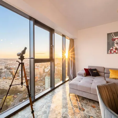 Lägenhet Ans Hanza Tower - 22nd Floor With View, Swimming Pool, Sauna, Jacuzzi, Viewing Terrace *